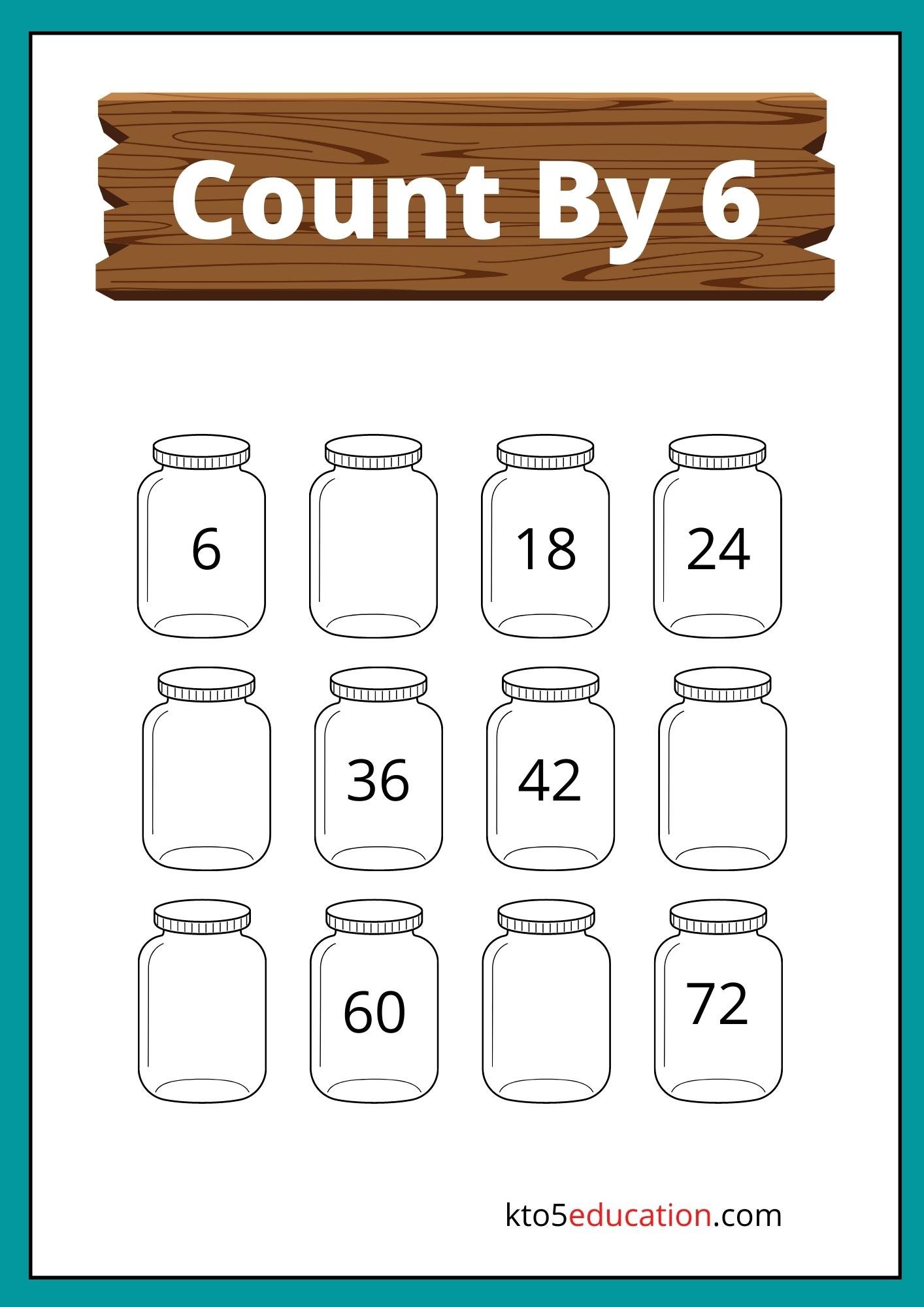Skip Count By 6_s Worksheet