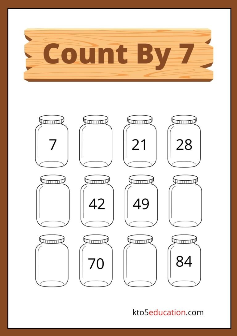 Free Skip Count By 7 Worksheet