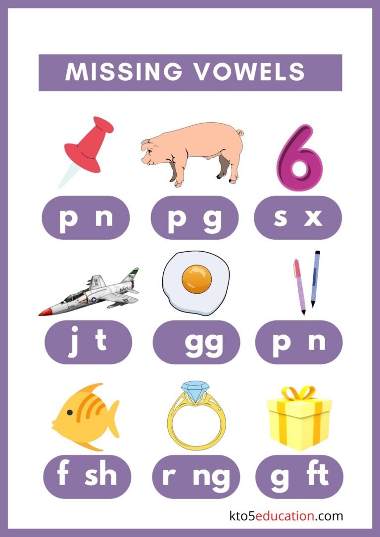 Free Writing Vowels Worksheet