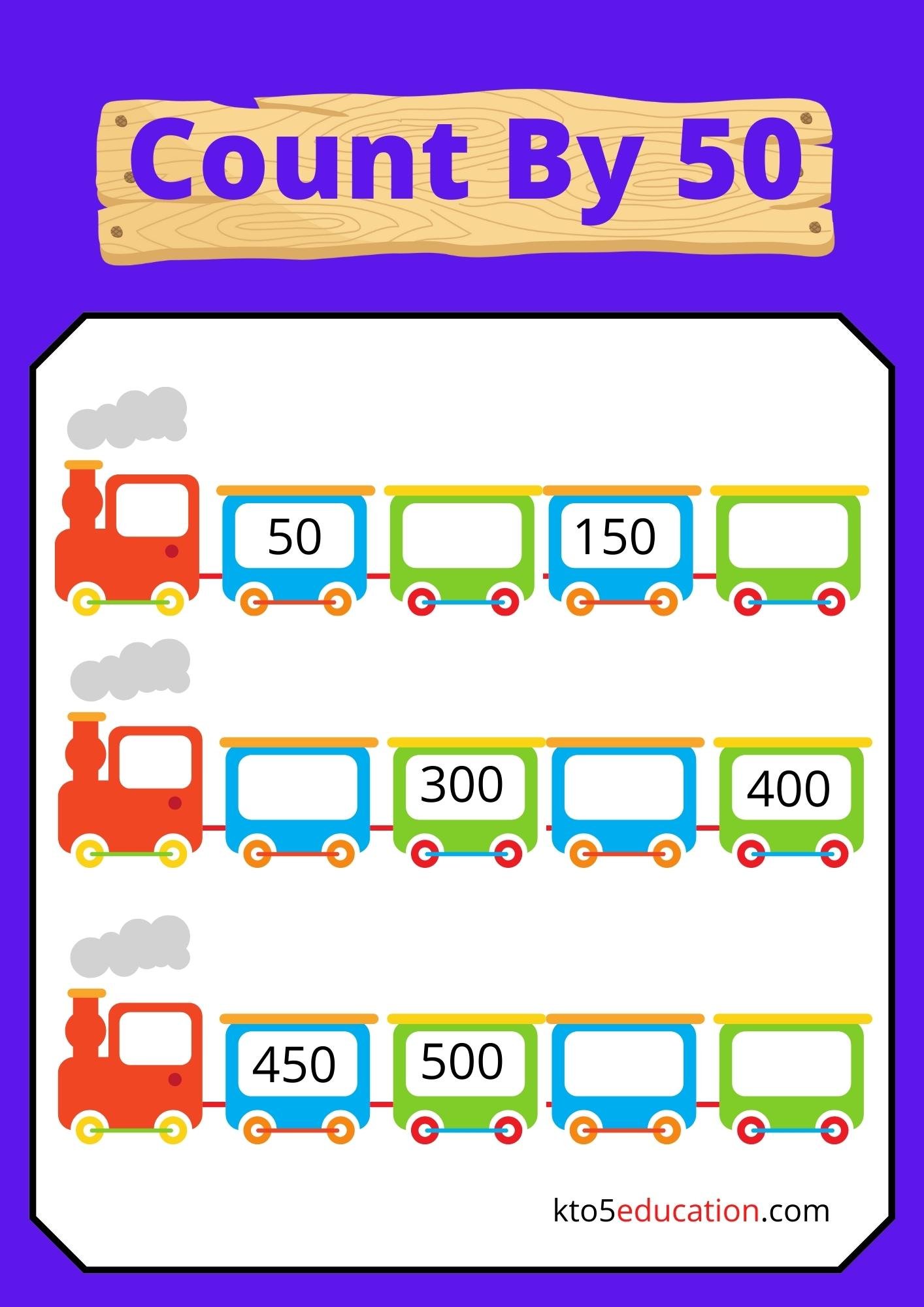 Count By Fifty Worksheet