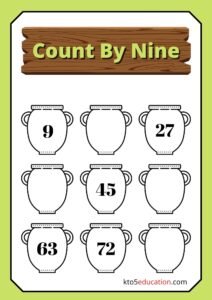 Count By Nine Worksheets For Third Grade