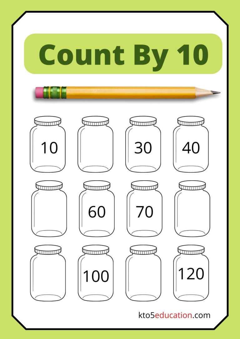 Free Skip Count By 10 Worksheet