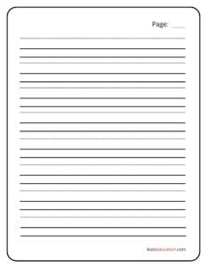 Blank Handwriting Paper