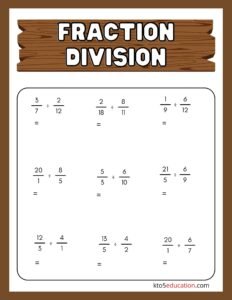 Division With Fraction Remainders Worksheets