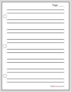 Double Lined HWT Paper For Handwriting
