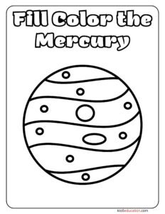 Fill Color The Mercury Worksheet