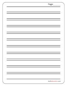 HWT Blank Writing Paper