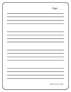 HWT Blank Writing Paper Large