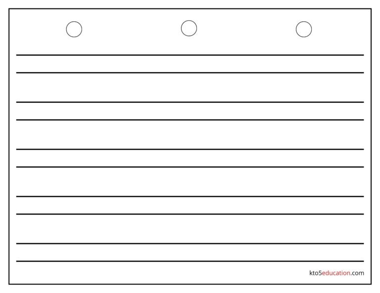 Free HWT Double Lined Paper For Writing worksheet