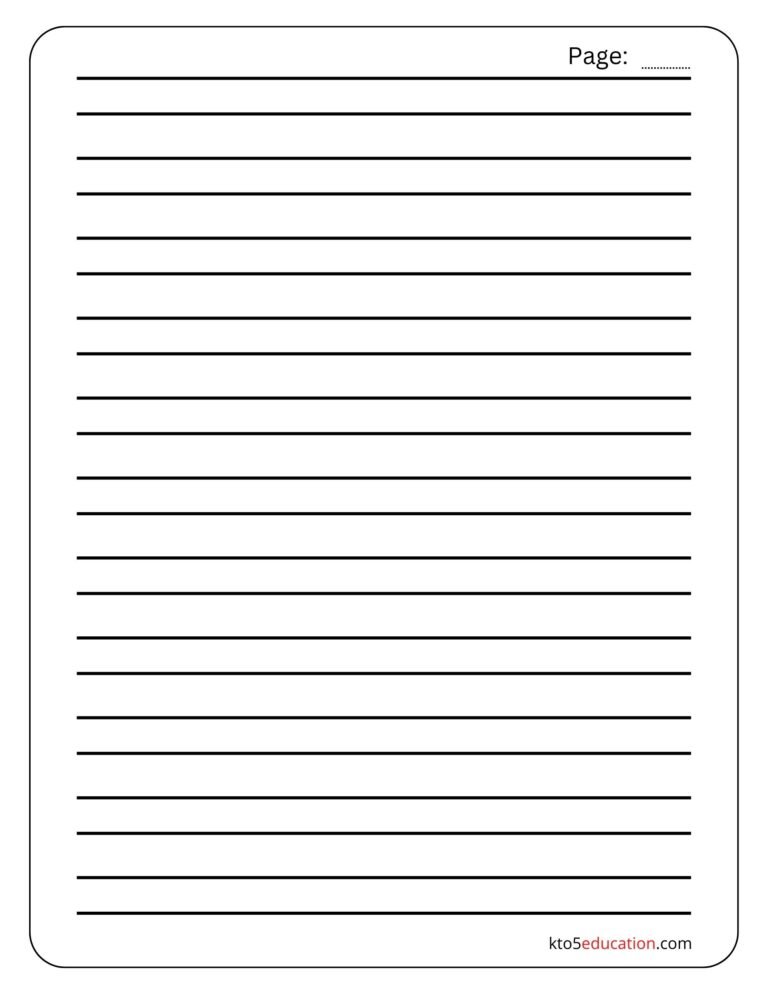 Free HWT Paper For Handwriting worksheet