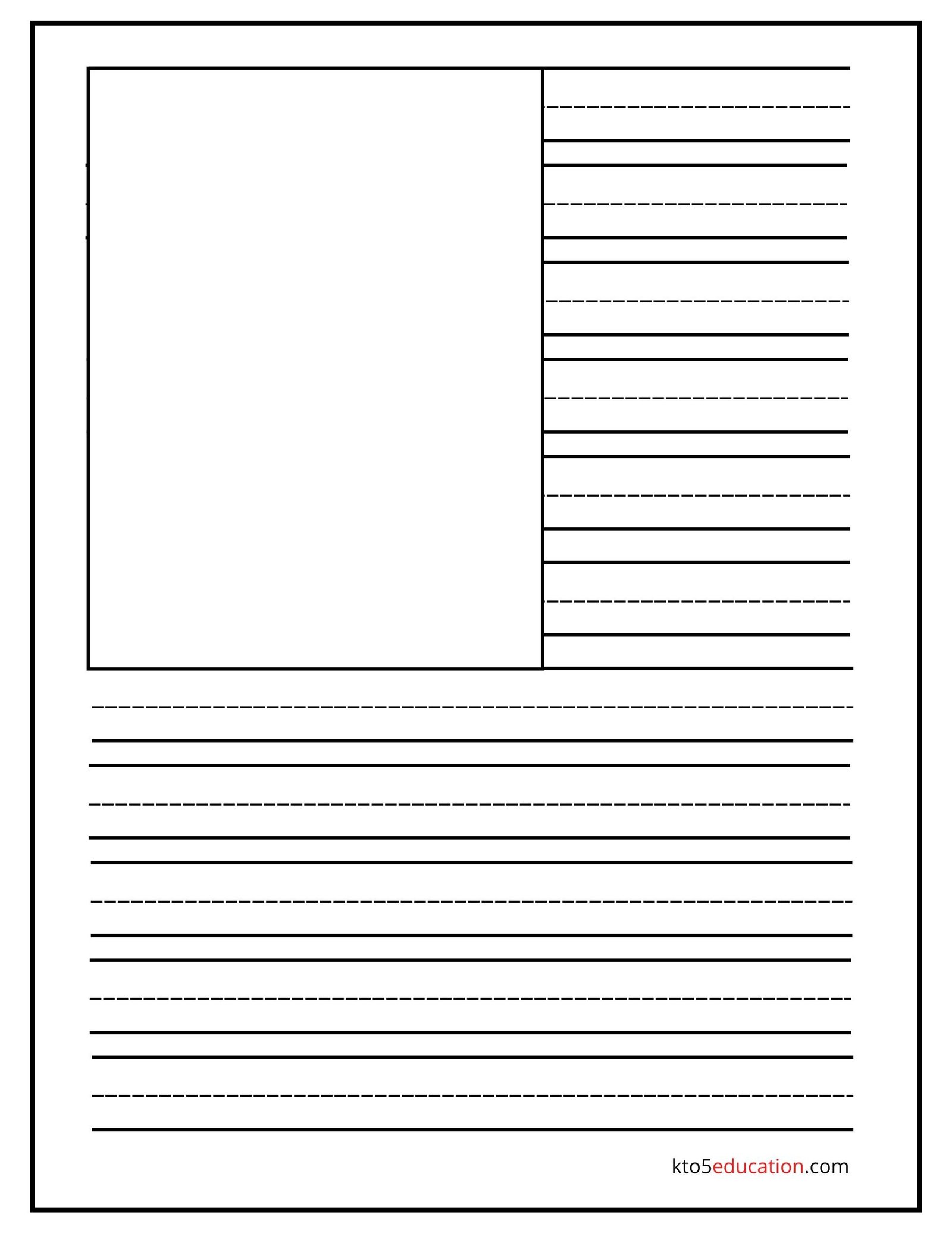 Free Printable Handwriting Practice Paper Worksheet