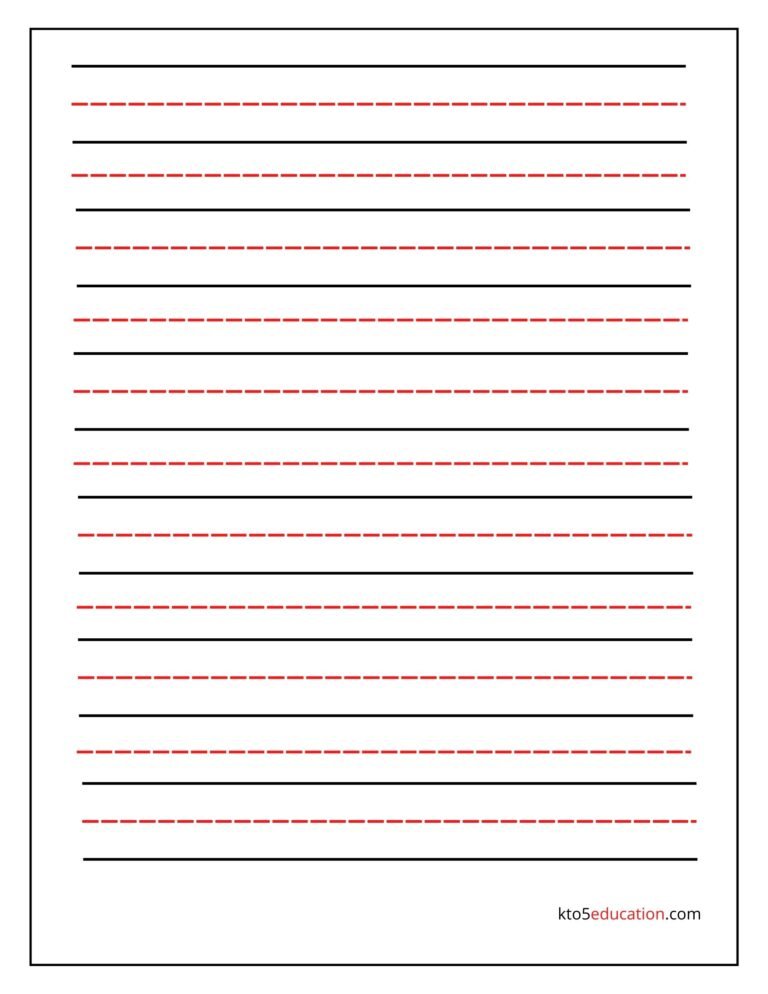 Free Template For Handwriting Paper worksheet