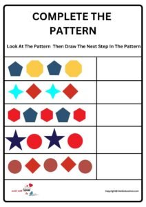 Complete The Pattern Worksheet