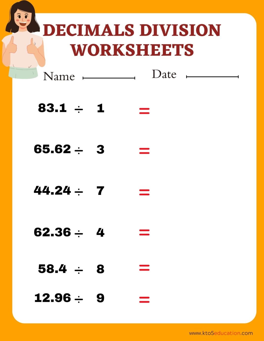 Random Multiplication Problems With Decimals