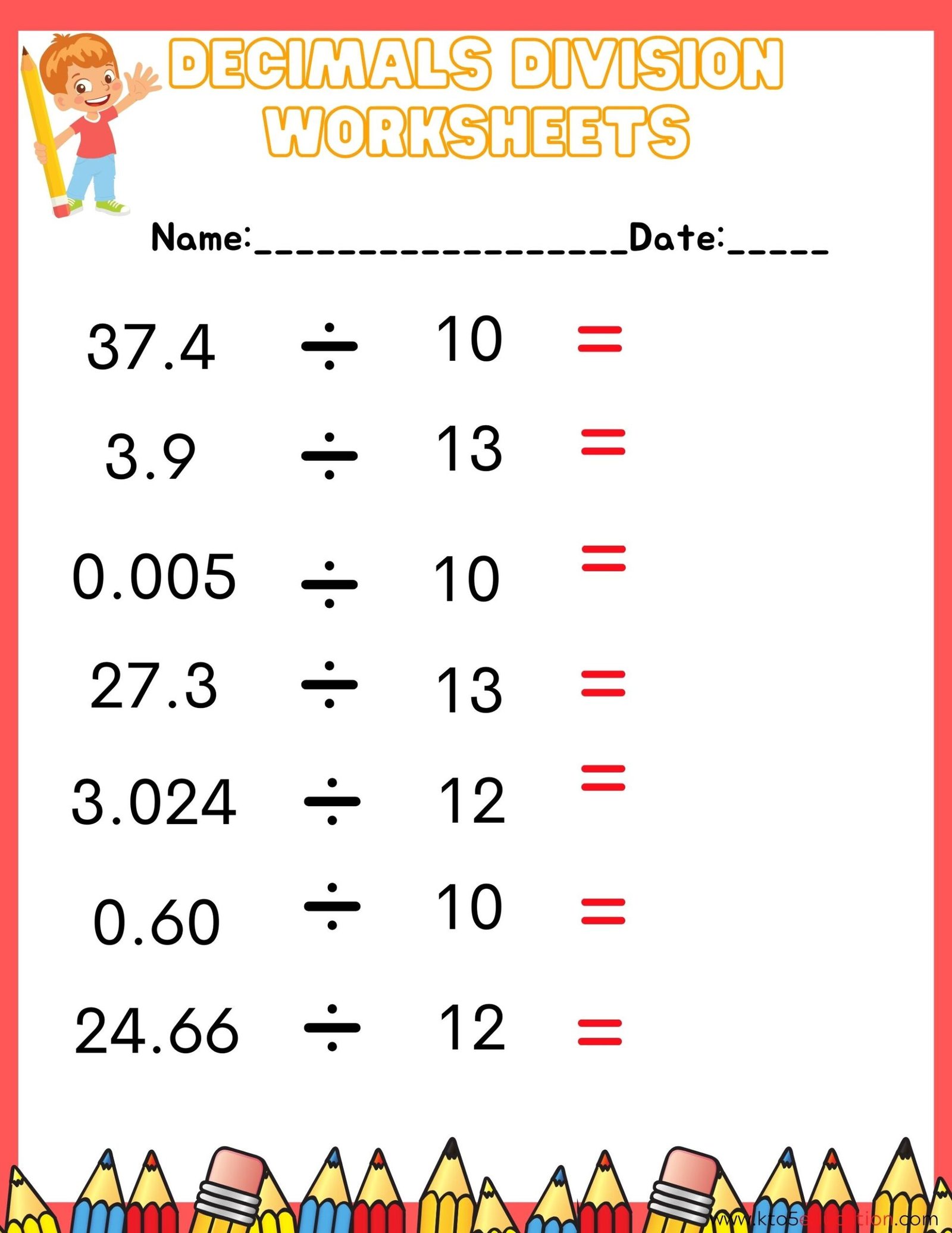 Printable Addition Chart Worksheet | FREE Download