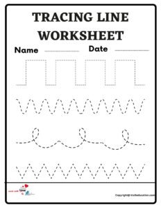 Line Tracing Worksheets PDF