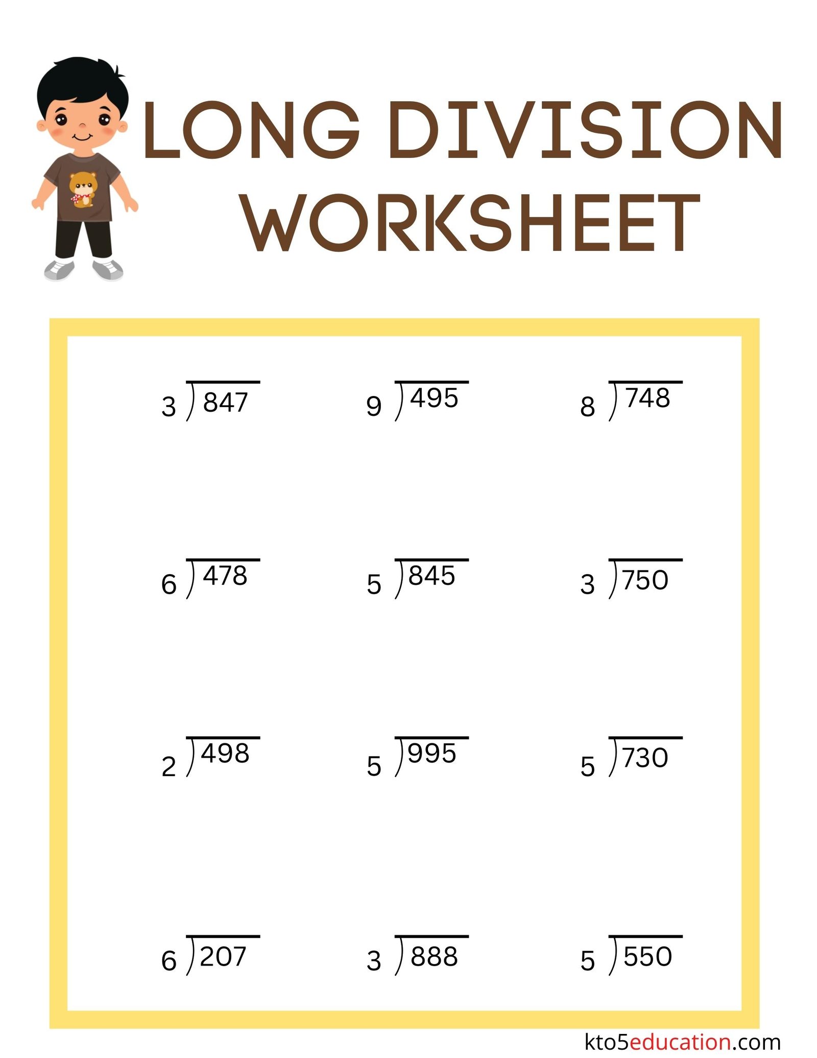 Long Division Polynomials Worksheets