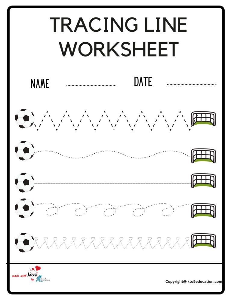 Preschool Tracing Lines Worksheets | FREE Download