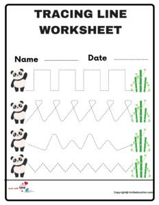 Preschool Tracing Lines Worksheets For 3 Year Olds