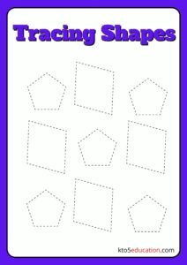 Preschool Tracing Shapes Worksheets