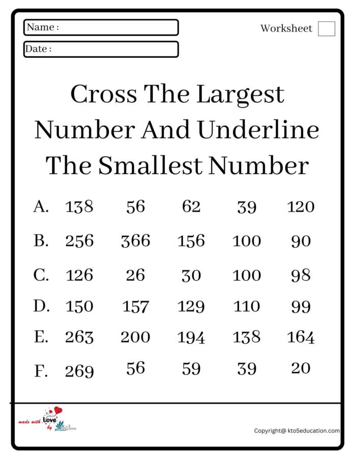 cross-the-largest-number-and-underline-the-smallest