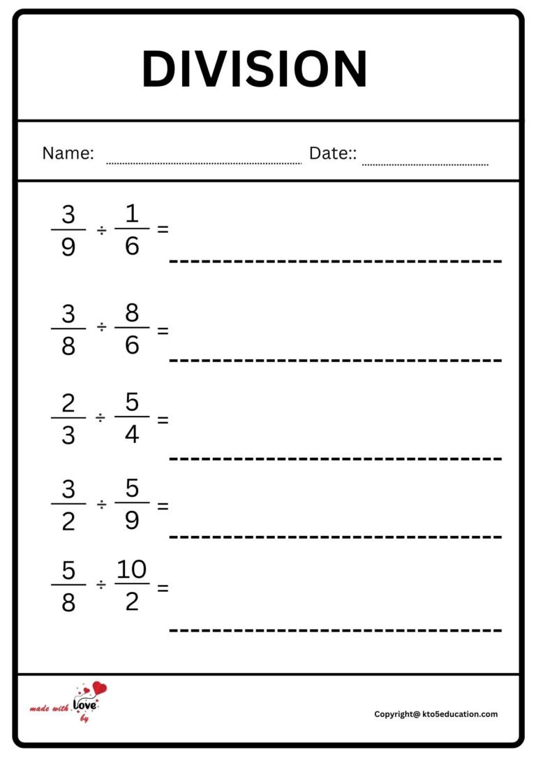 Division Worksheet 2 | FREE Download