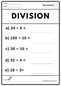 Division Worksheet 2