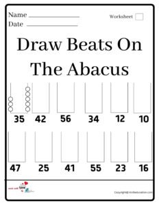 Draw Beats On The Abacus Worksheet 2