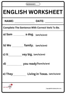 English Worksheets 2