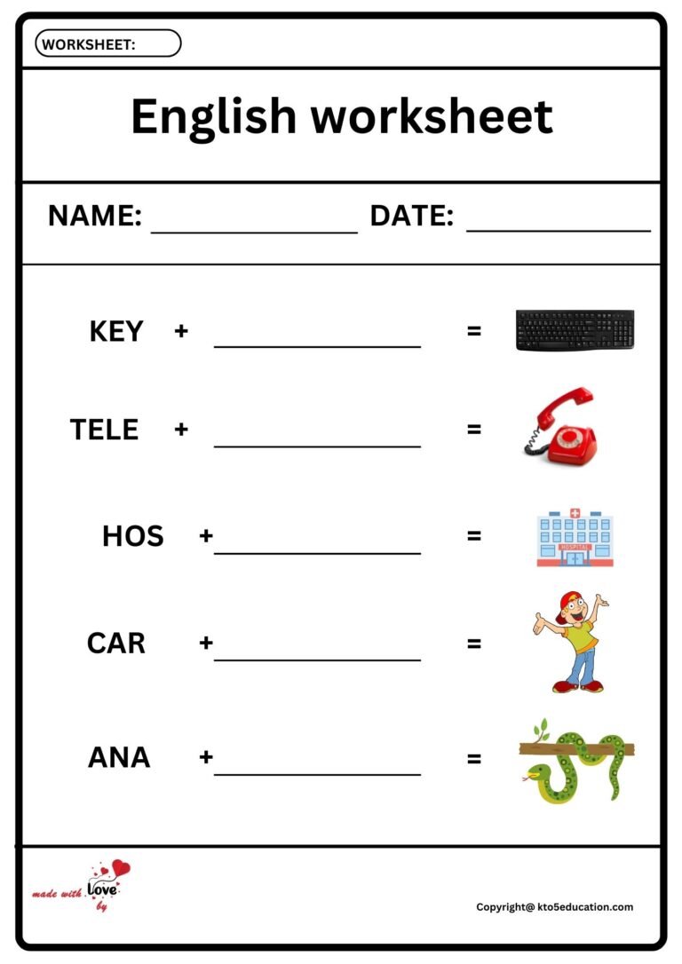 English Worksheets | FREE Download