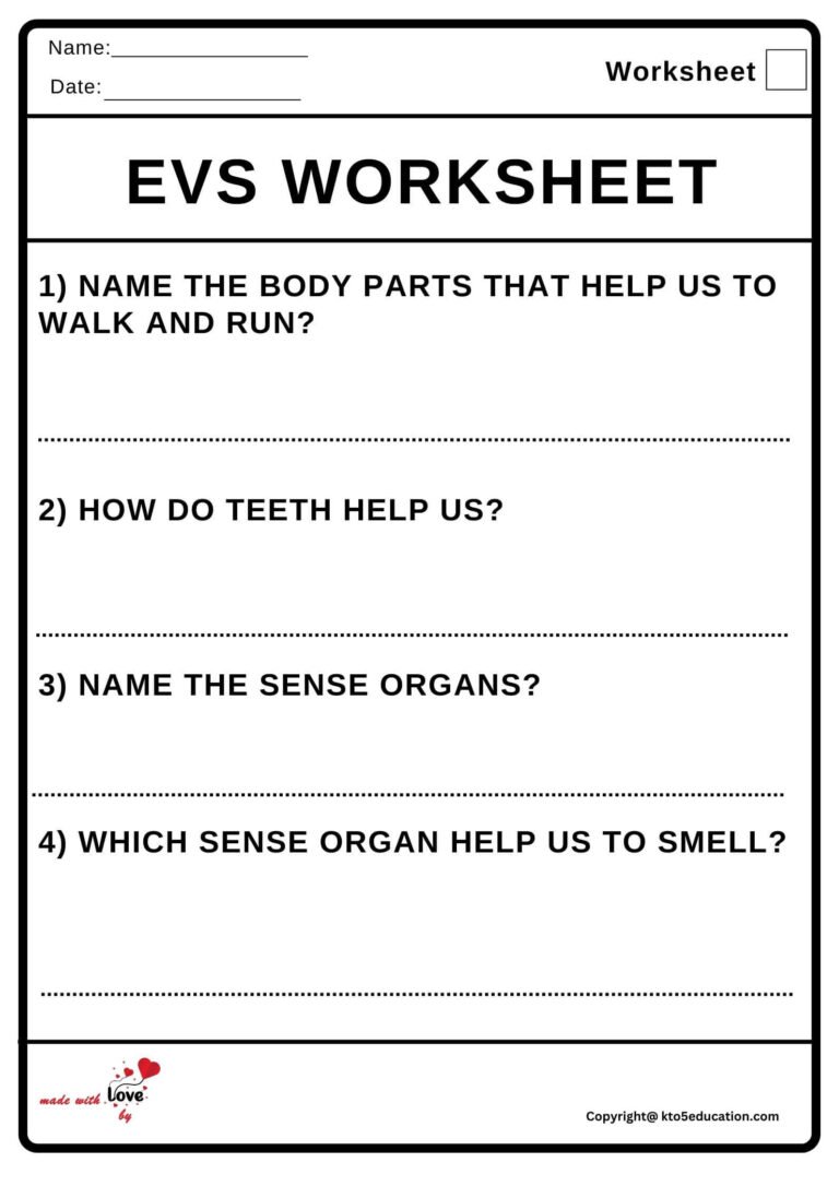 Evs Worksheets 2 | FREE Download