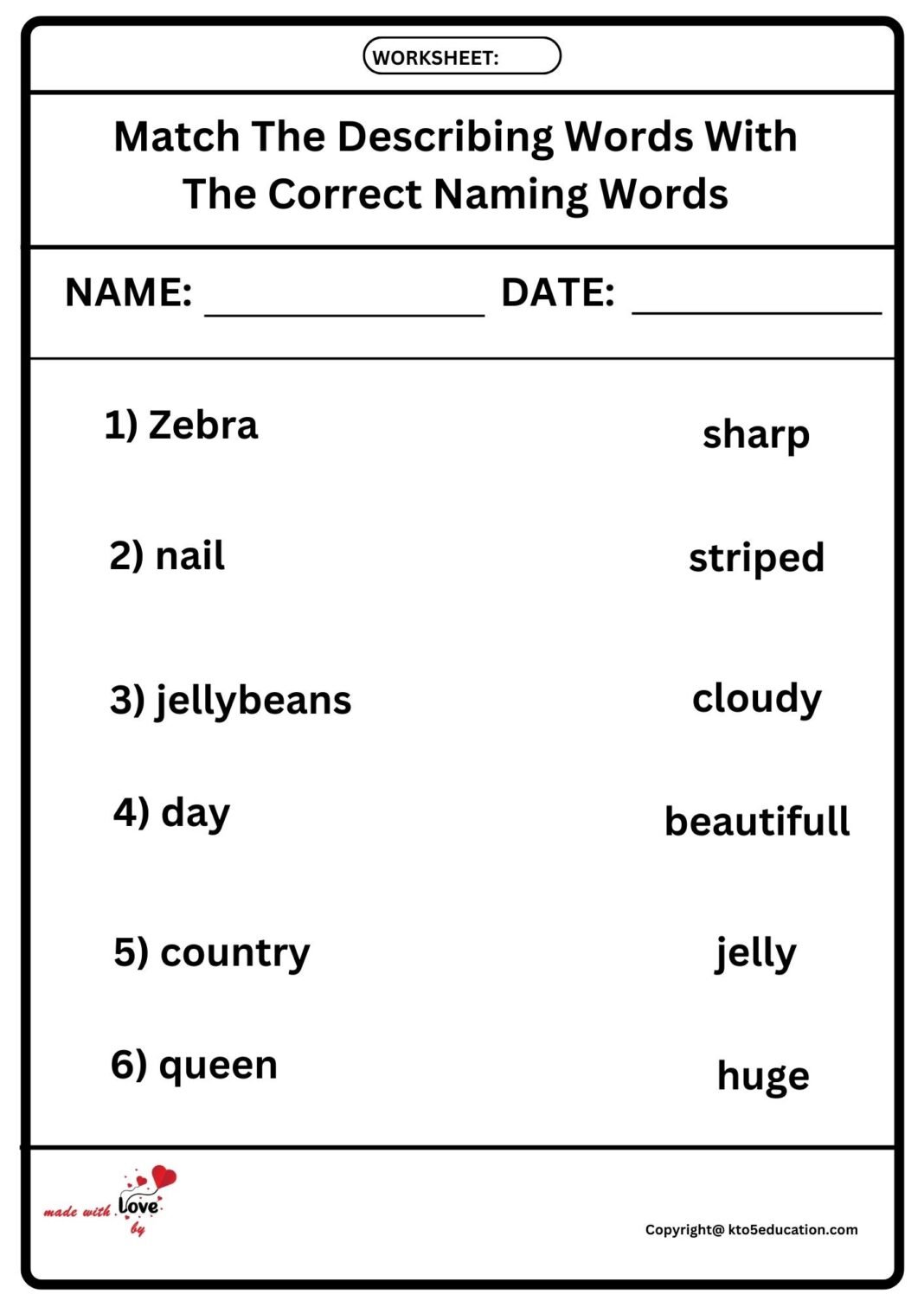 match-the-describing-words-with-the-correct-naming-words