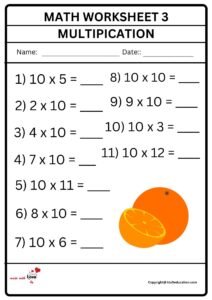Match Worksheet 3 Multiplication Worksheet 2
