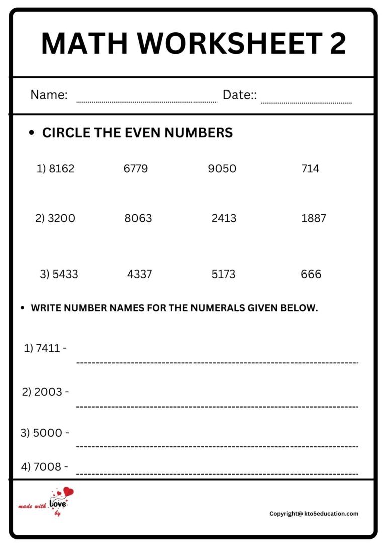 Math Worksheets | FREE Download