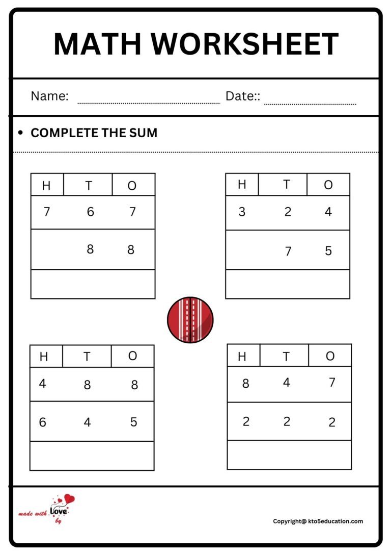 Math Worksheet 2