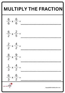Multiply The Fraction Worksheet 2