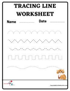 Tracing Lines Worksheets PDF