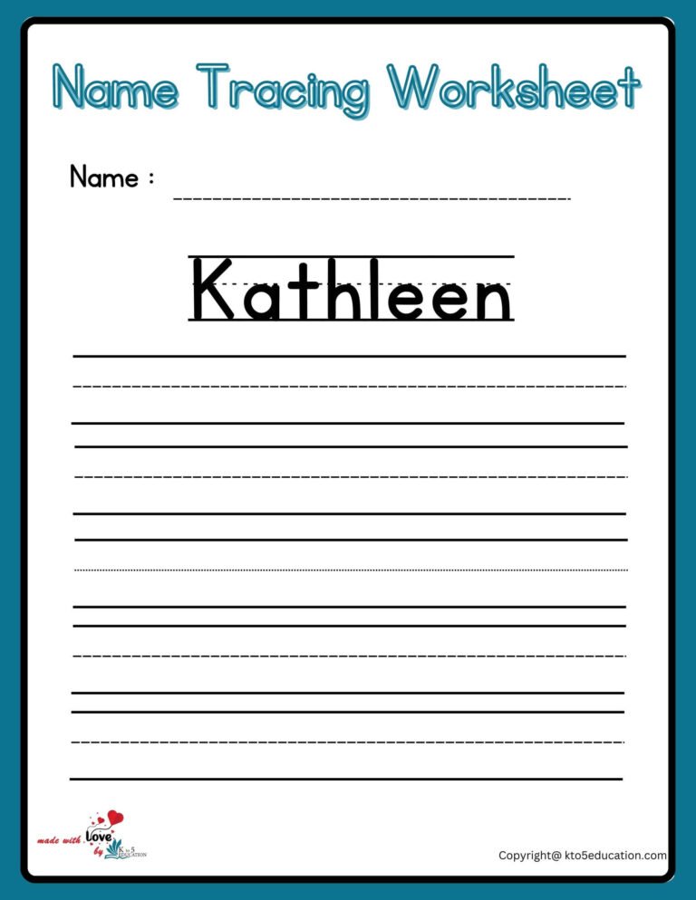 Name Tracing Worksheet | FREE Download