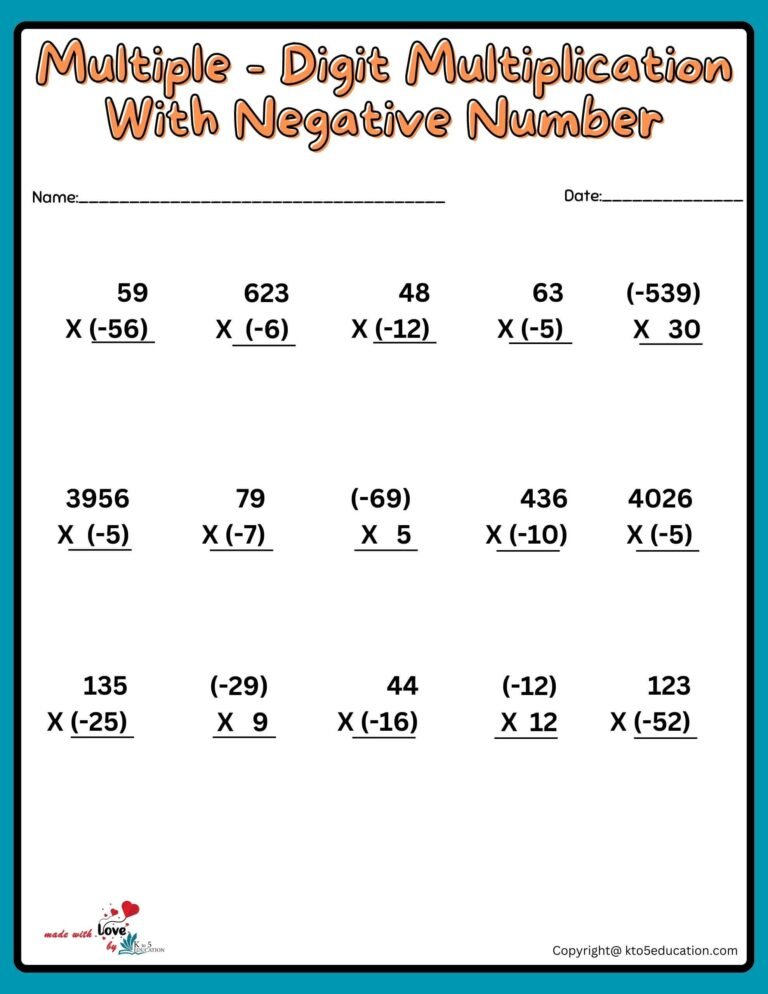 2 Digit Multiplication With Regrouping Worksheets | FREE Download