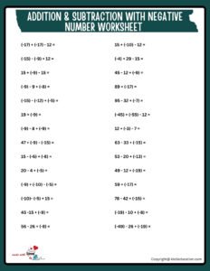 Addition And Subtraction With Fractions Worksheets