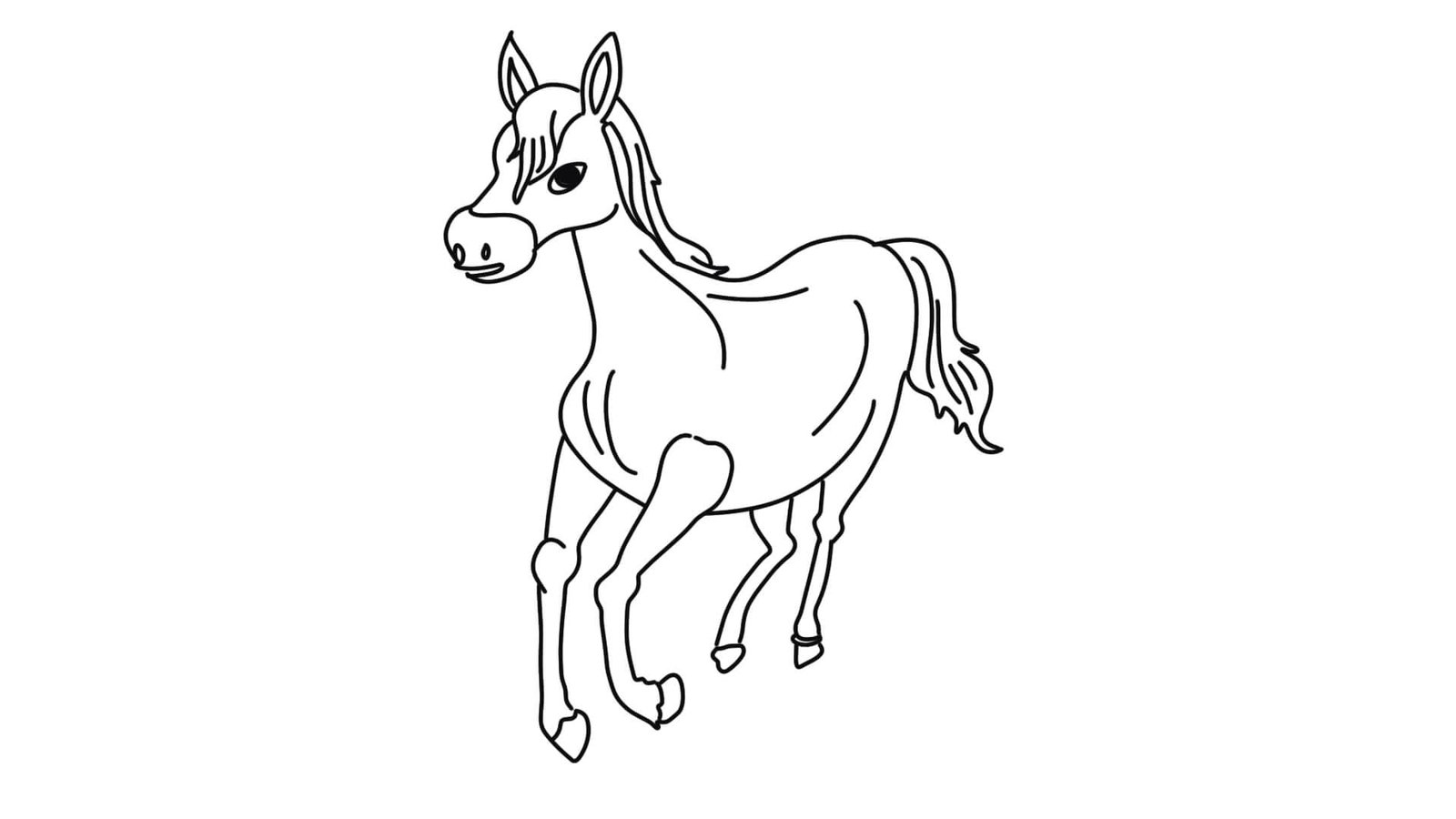 Adult Horse Coloring Page