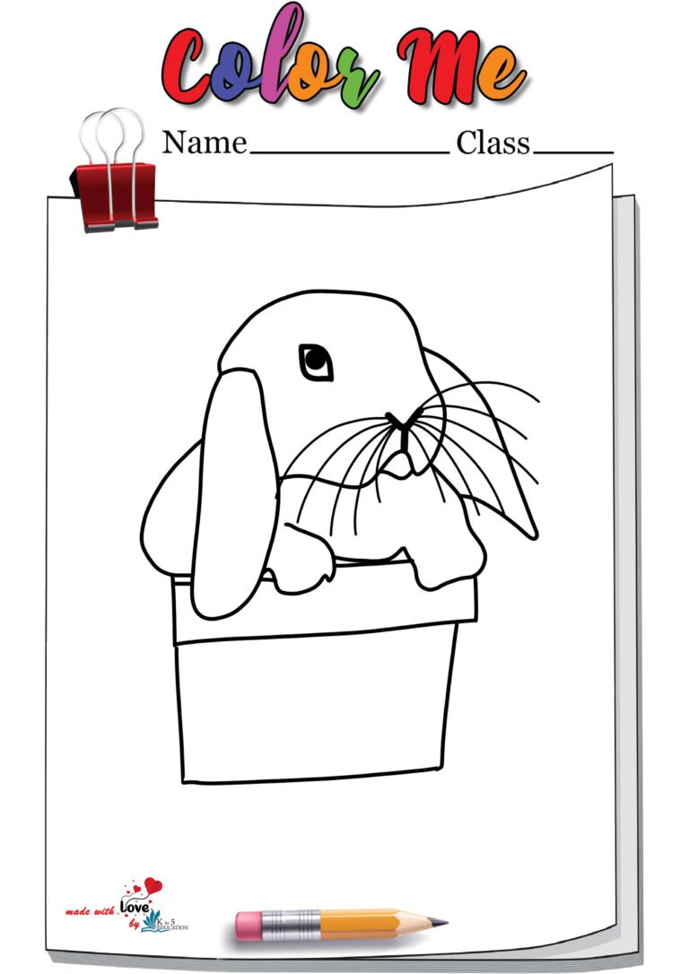 Baby Bunny Coloring Page | FREE Download