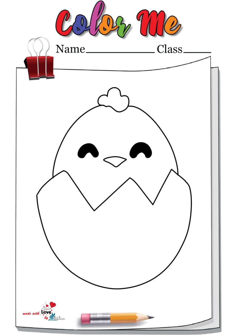 Baby Easter Chick Coloring Page | FREE Download