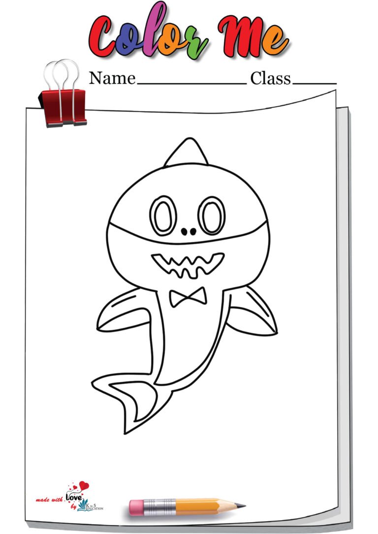 Baby Shark Coloring Page | FREE Download