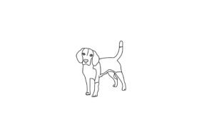 Beagle Dog Coloring Page