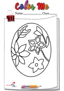 Beautiful Decorative Easter Egg Coloring Page