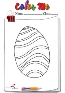 Big Easter Egg Coloring Page