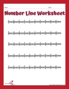 Blank Printable Number Line Worksheet 1-50