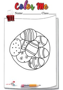 Boiled Easter Eggs Coloring Page