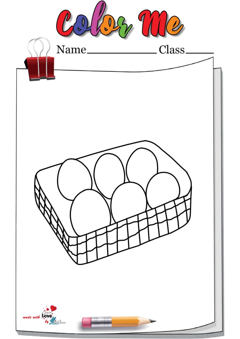 Boiled Egg Coloring Page | FREE Download